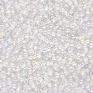 Miyuki seed beads 11/0 - White lined crystal ab 11-284